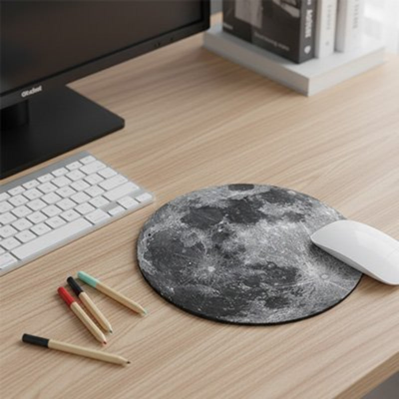 Tapis de souris lunaire™ – Rond 22 cm | ConforTechno