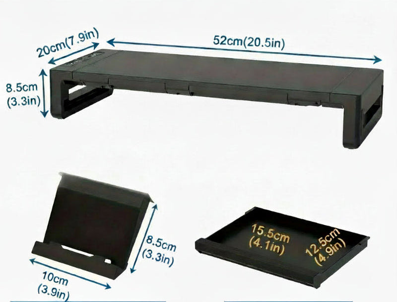 Support pour Ecran | ConfortABS™ Ajustable avec ou sans Ports USB