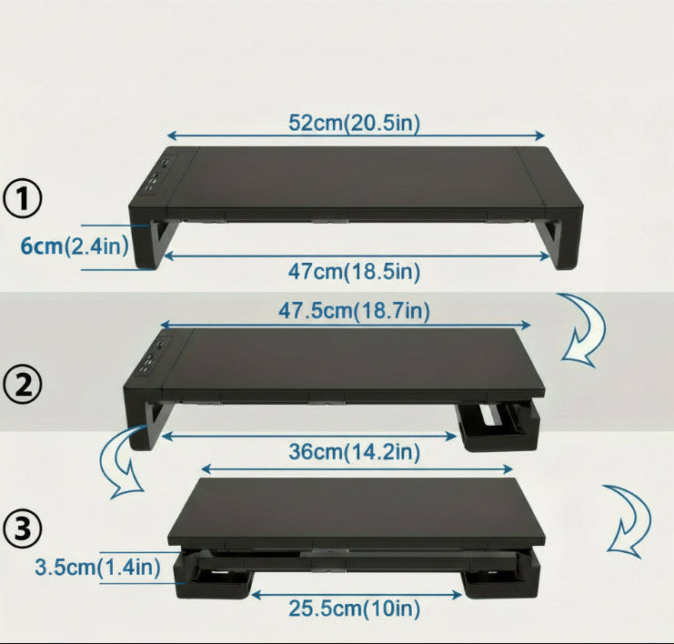 Support pour Ecran | ConfortABS™ Ajustable avec ou sans Ports USB