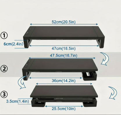 Support pour Ecran | ConfortABS™ Ajustable avec ou sans Ports USB