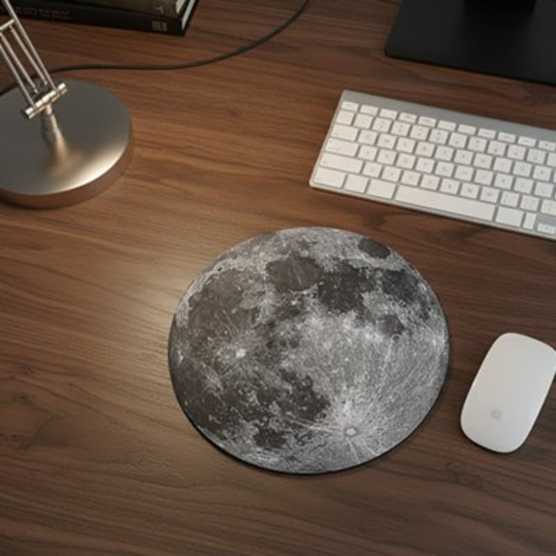 Tapis de souris lunaire™ – Rond 22 cm | ConforTechno