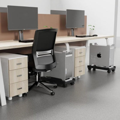 Support tour pc ConforTour sous bureau avec tour ordinateur
